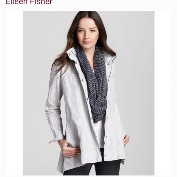 Eileen fisher lightweight jacket with hood XL - Picture 1 of 10